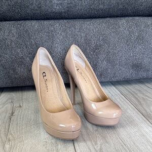 CL by Laundry Nude Patent Heels
